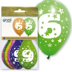 EUREKAKIDS 6 globos número 6