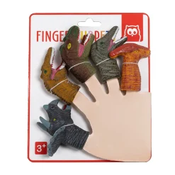 EUREKAKIDS 5 marionetas dinosaurio para manos infantiles
