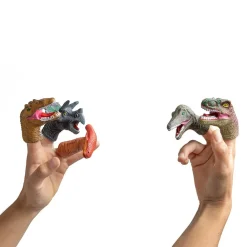 EUREKAKIDS 5 marionetas dinosaurio para manos infantiles