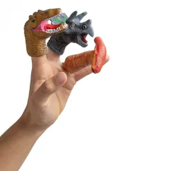 EUREKAKIDS 5 marionetas dinosaurio para manos infantiles