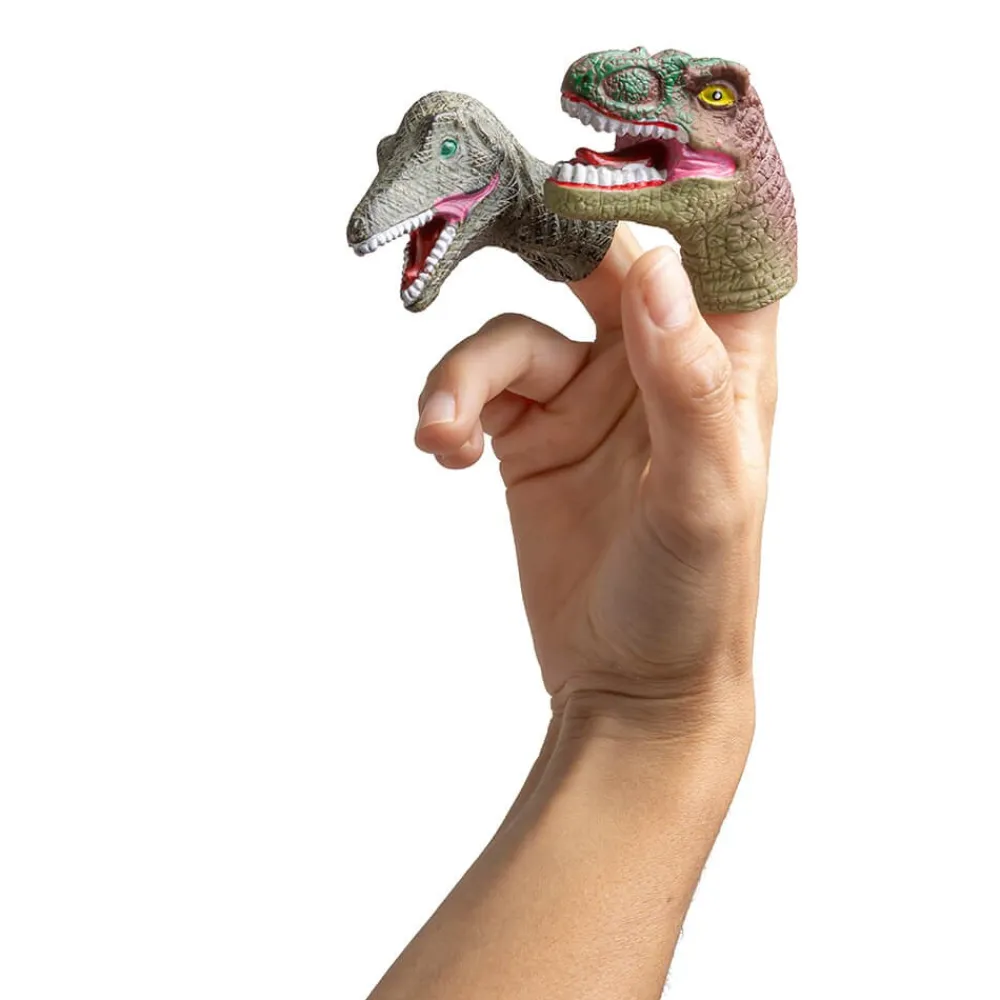 EUREKAKIDS 5 marionetas dinosaurio para manos infantiles