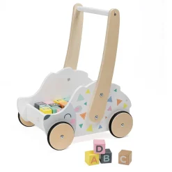 EUREKAKIDS Andador de madera con bloques