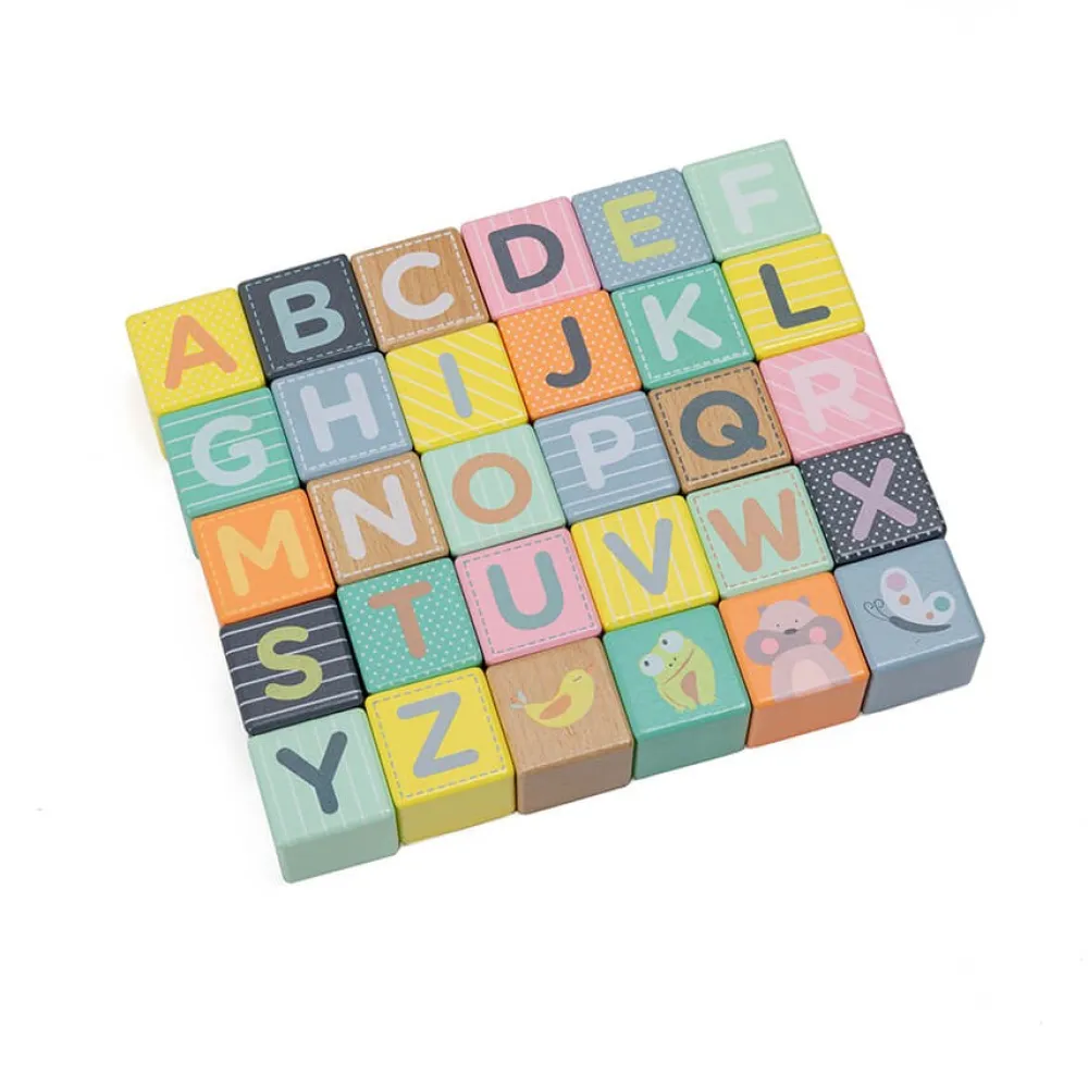 EUREKAKIDS Andador de madera con bloques