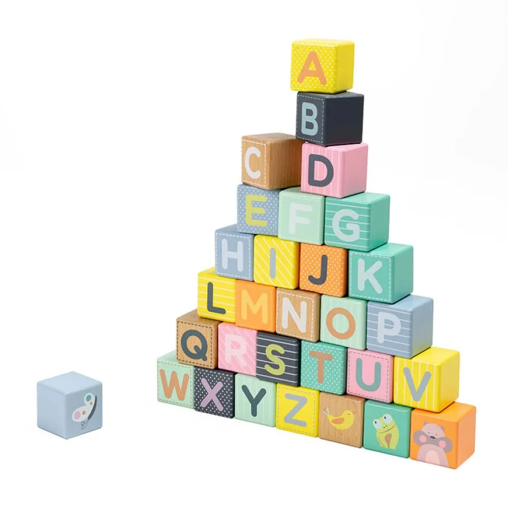 EUREKAKIDS Andador de madera con bloques