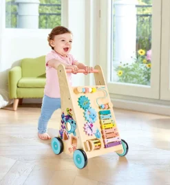 HAPE Andador de madera Manatí con 6 actividades