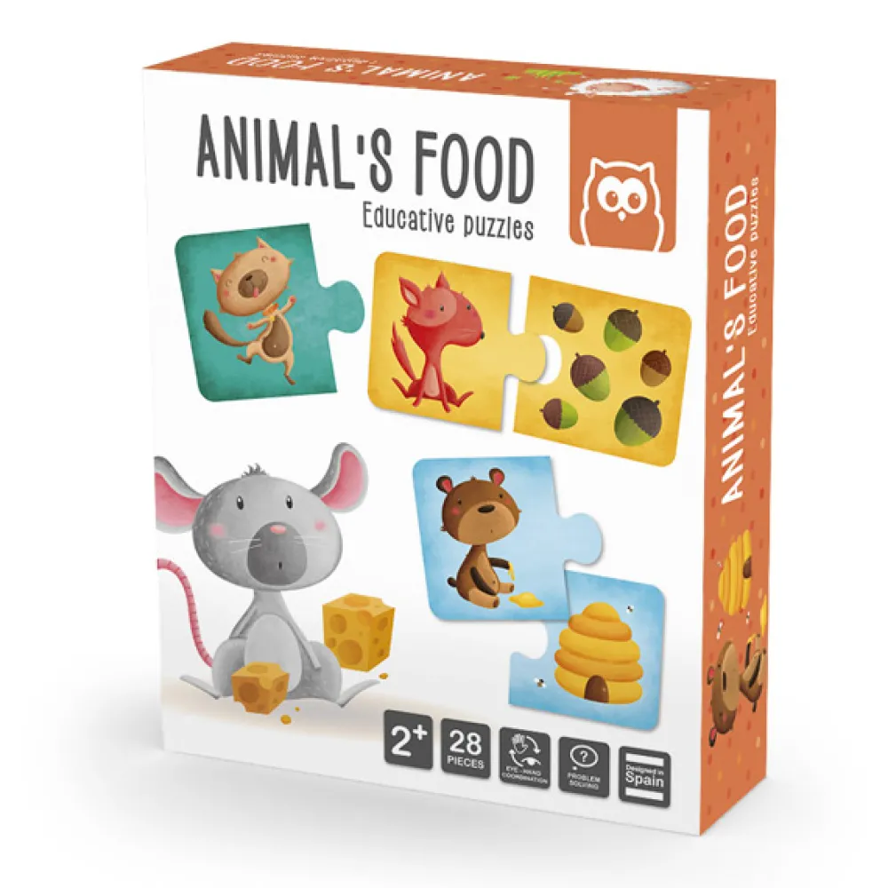 EUREKAKIDS Animals Food - Puzle educativo