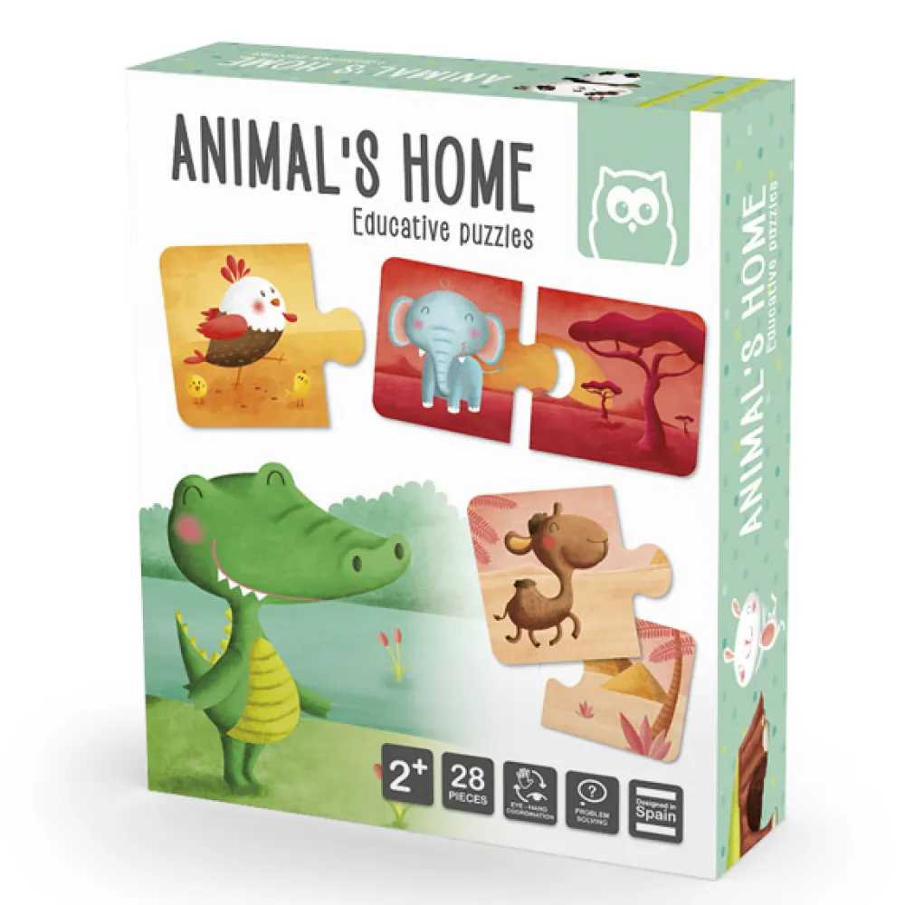 EUREKAKIDS Animals Home puzle educativo