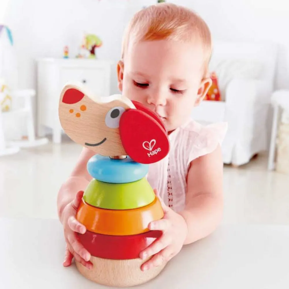 HAPE Apilable arcoíris perrito Pepe