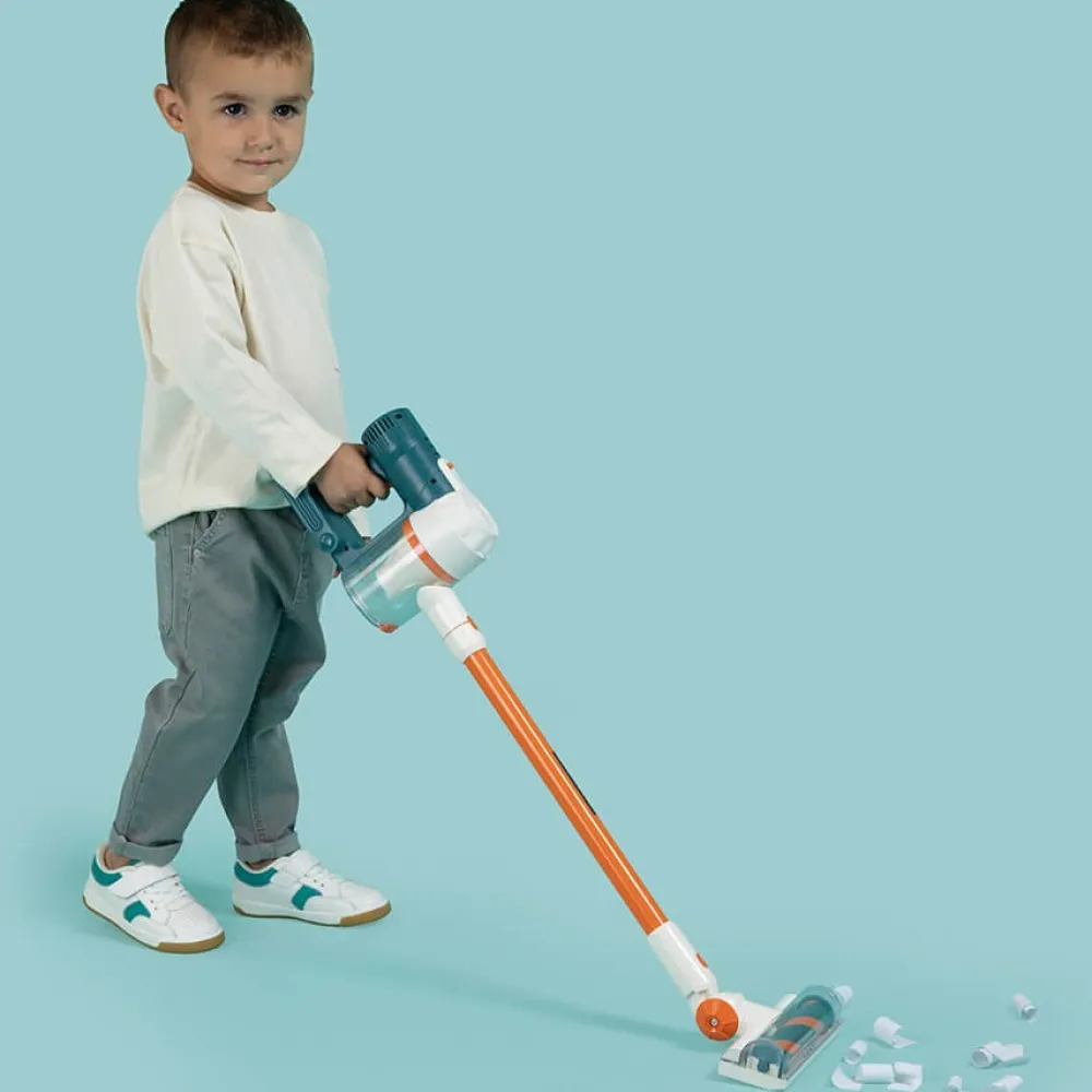 EUREKAKIDS Aspiradora de juguete sin cables super realista con accesorios, luces y sonidos