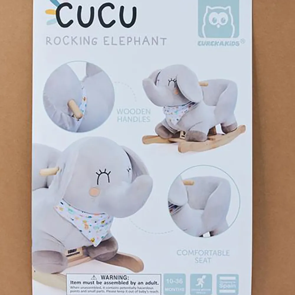 EUREKAKIDS Balancín Rocker Elefante - Cucú
