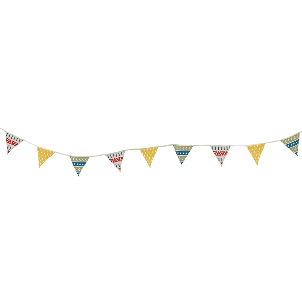 EUREKAKIDS Banderola decorativa de tela estampada - Tribal