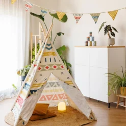 EUREKAKIDS Banderola decorativa de tela estampada - Tribal