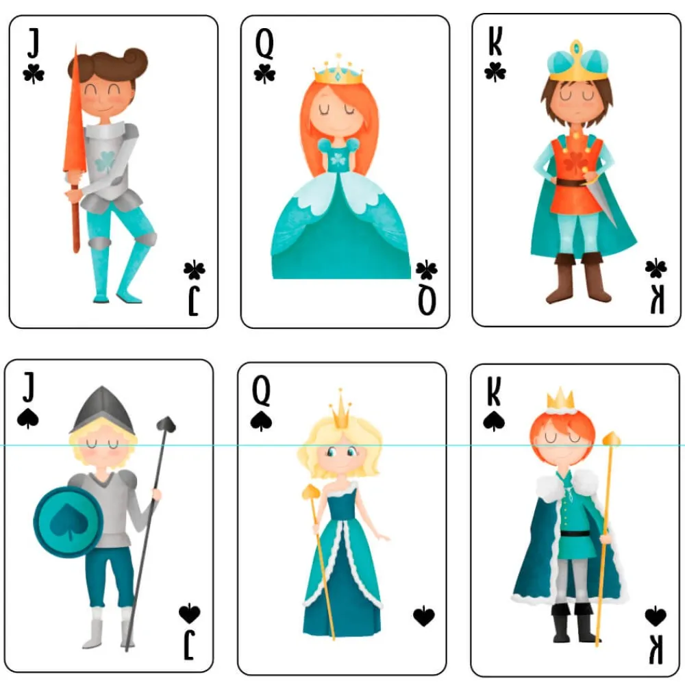 EUREKAKIDS Baraja inglesa para jugar a póker y otros juegos - Joker