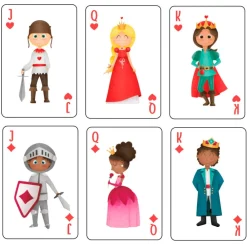 EUREKAKIDS Baraja inglesa para jugar a póker y otros juegos - Joker