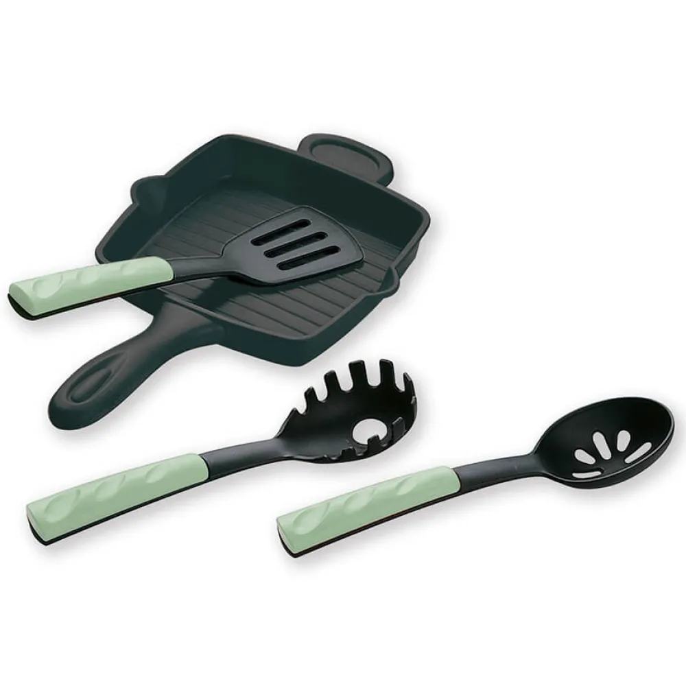 EUREKAKIDS Batería de cocina con accesorios para jugar – 11 piezas