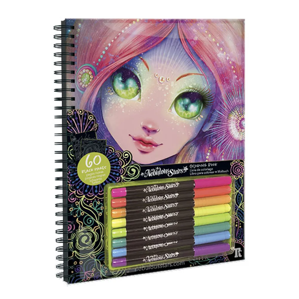 Nebulous Stars Bloc páginas negras para colorear