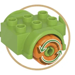 EUREKAKIDS Bloques de construcción BIO – Camión transportador de vehículos