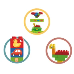 EUREKAKIDS Bloques de construcción BIO - 40 piezas