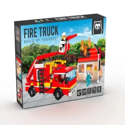 EUREKAKIDS Bloques de construcción camión de bomberos – 328 piezas
