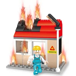 EUREKAKIDS Bloques de construcción camión de bomberos – 328 piezas