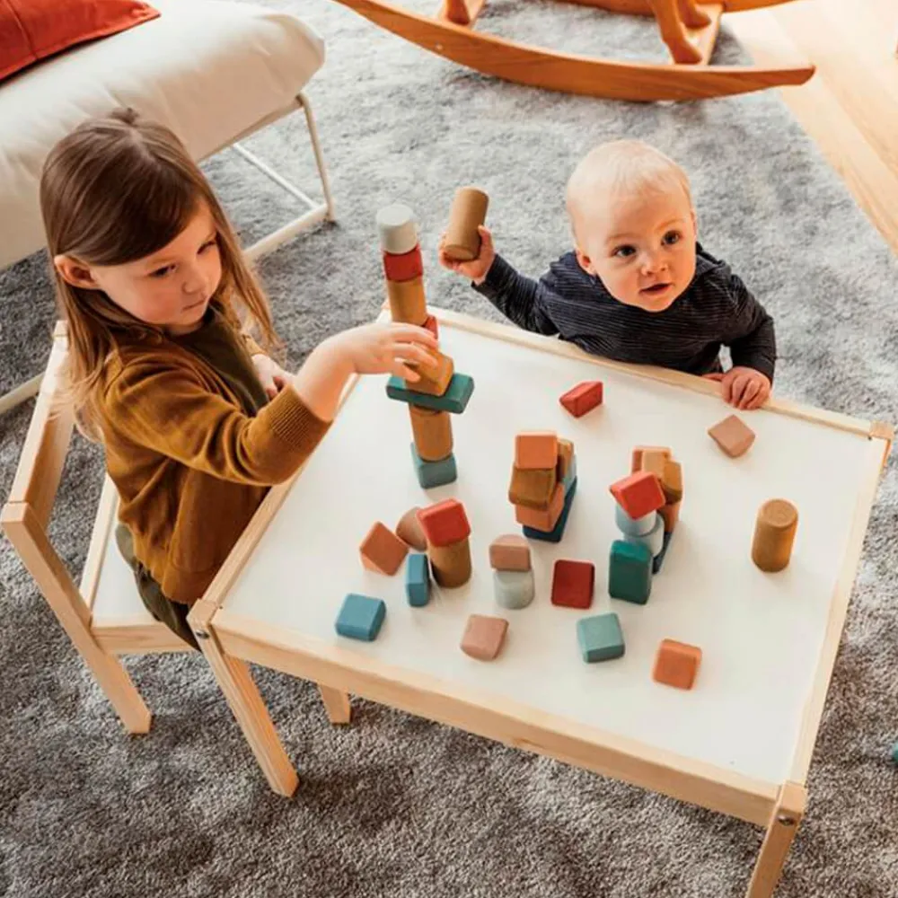 KORKO Bloques de construcción de corcho 60 piezas