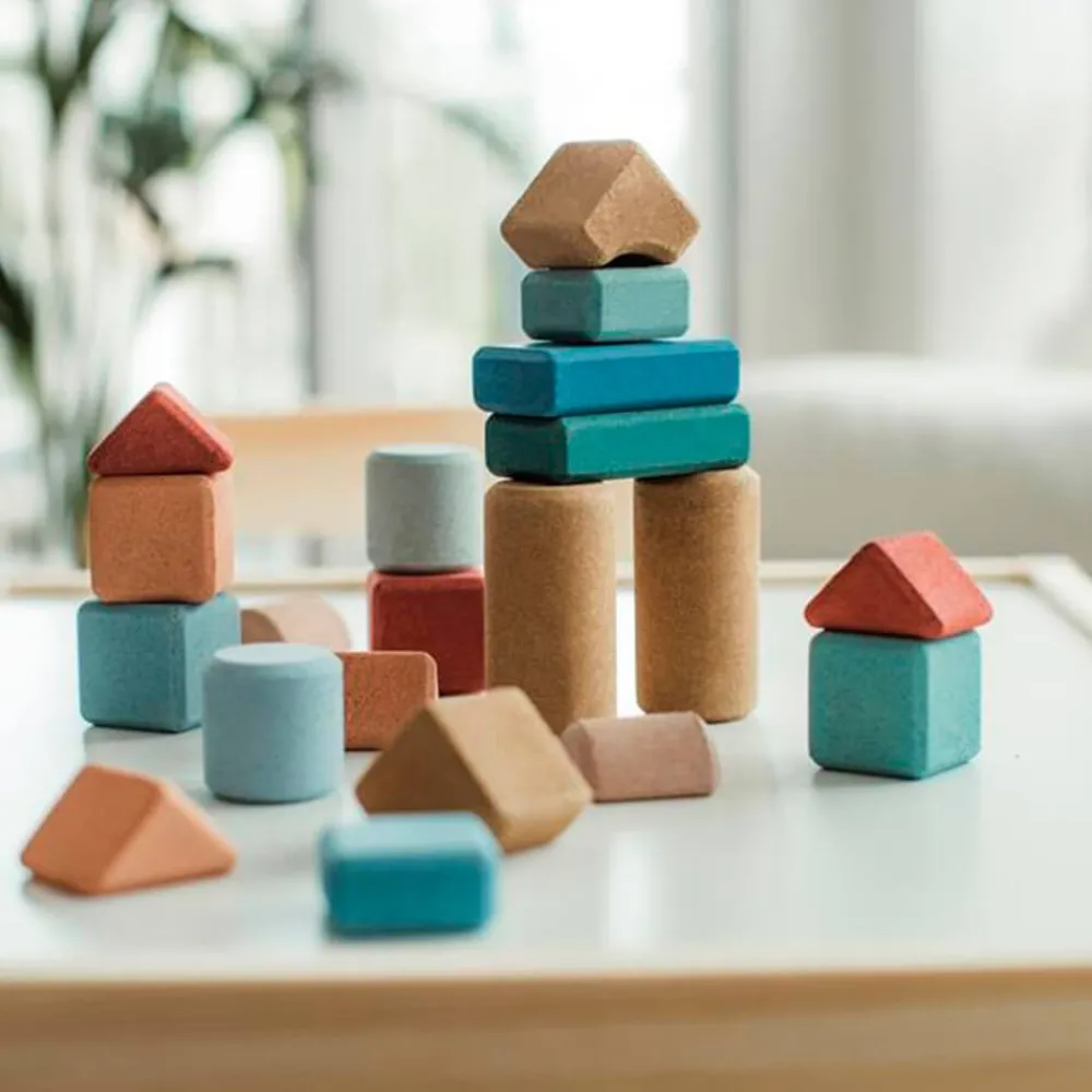 KORKO Bloques de construcción de corcho 20 piezas