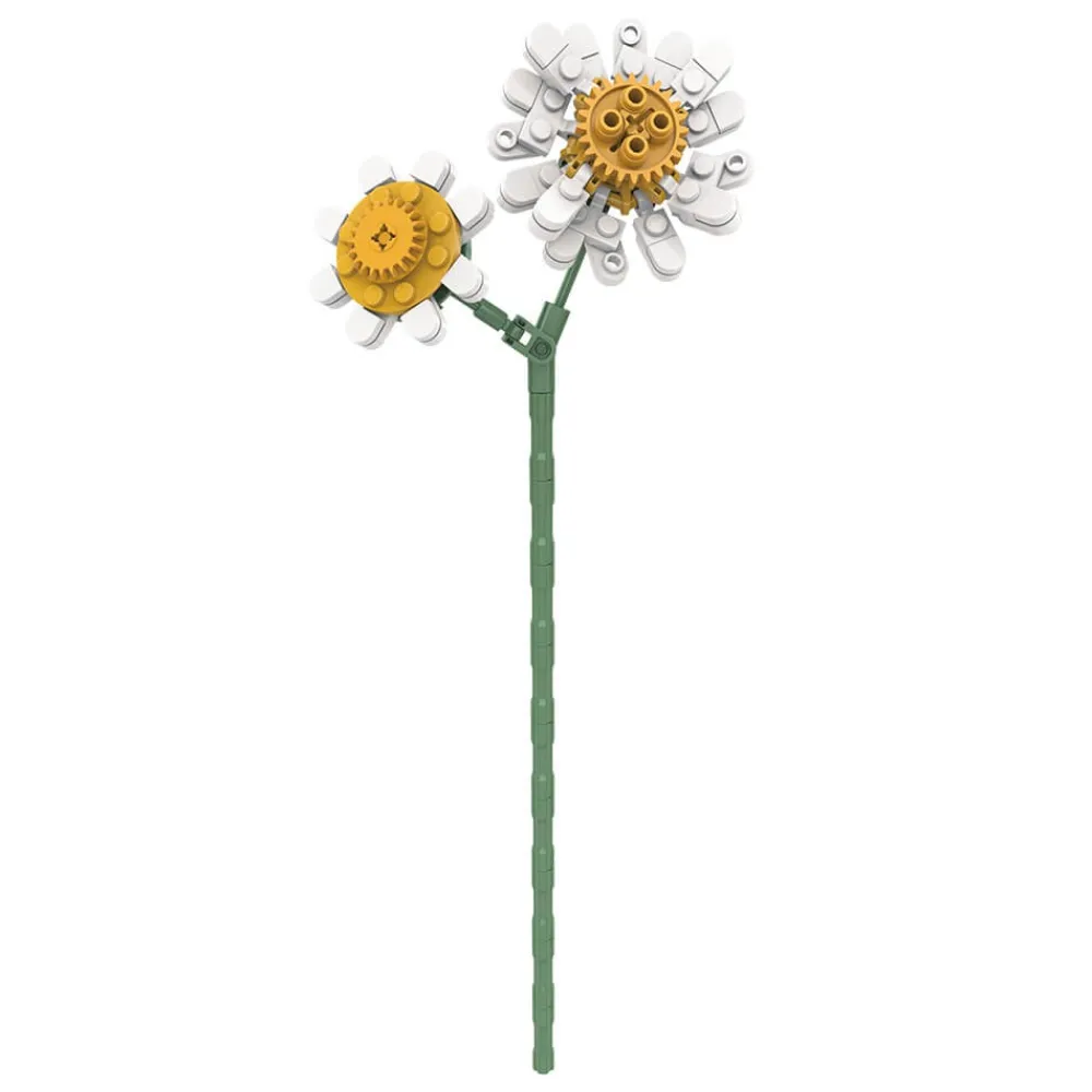 EUREKAKIDS Bloques de construcción flores clásicas – crisantemo de 106 piezas