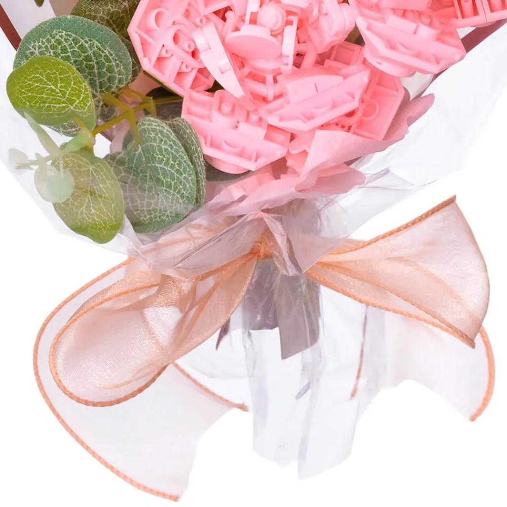EUREKAKIDS Bloques de construcción ramo de flores rosas – 234 piezas