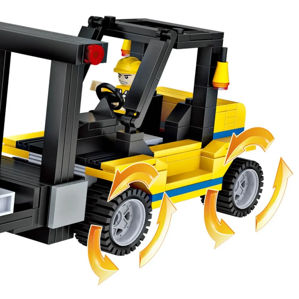 EUREKAKIDS Bloques de construcción zona en obras – 804 piezas