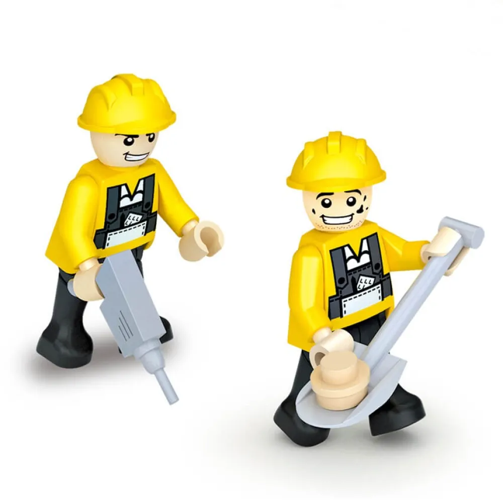 EUREKAKIDS Bloques de construcción zona en obras – 804 piezas