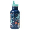EUREKAKIDS Botella de agua personalizable para niños con diseño de dinosaurios