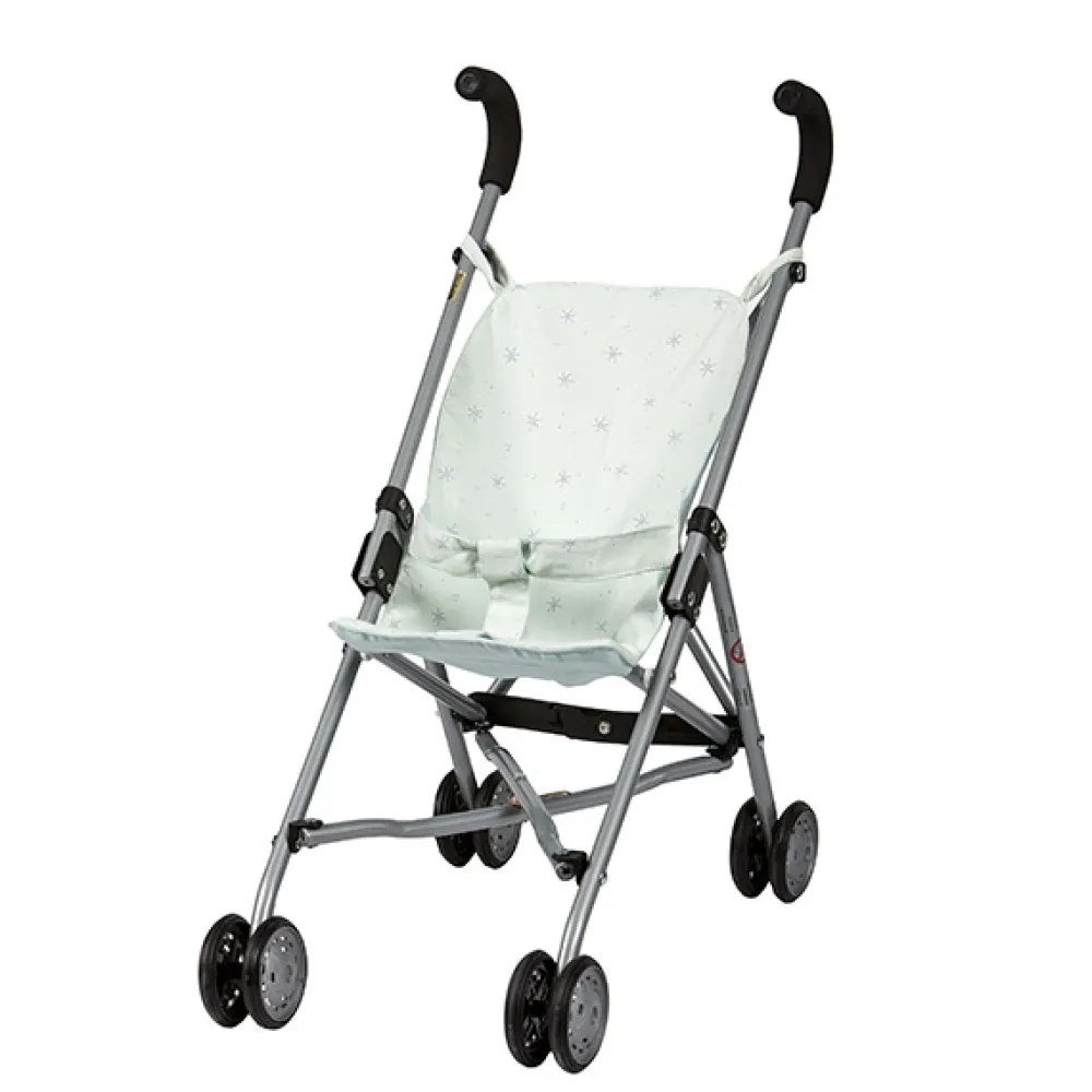 WOOKIDS Carrito de muñecas verde estrellitas