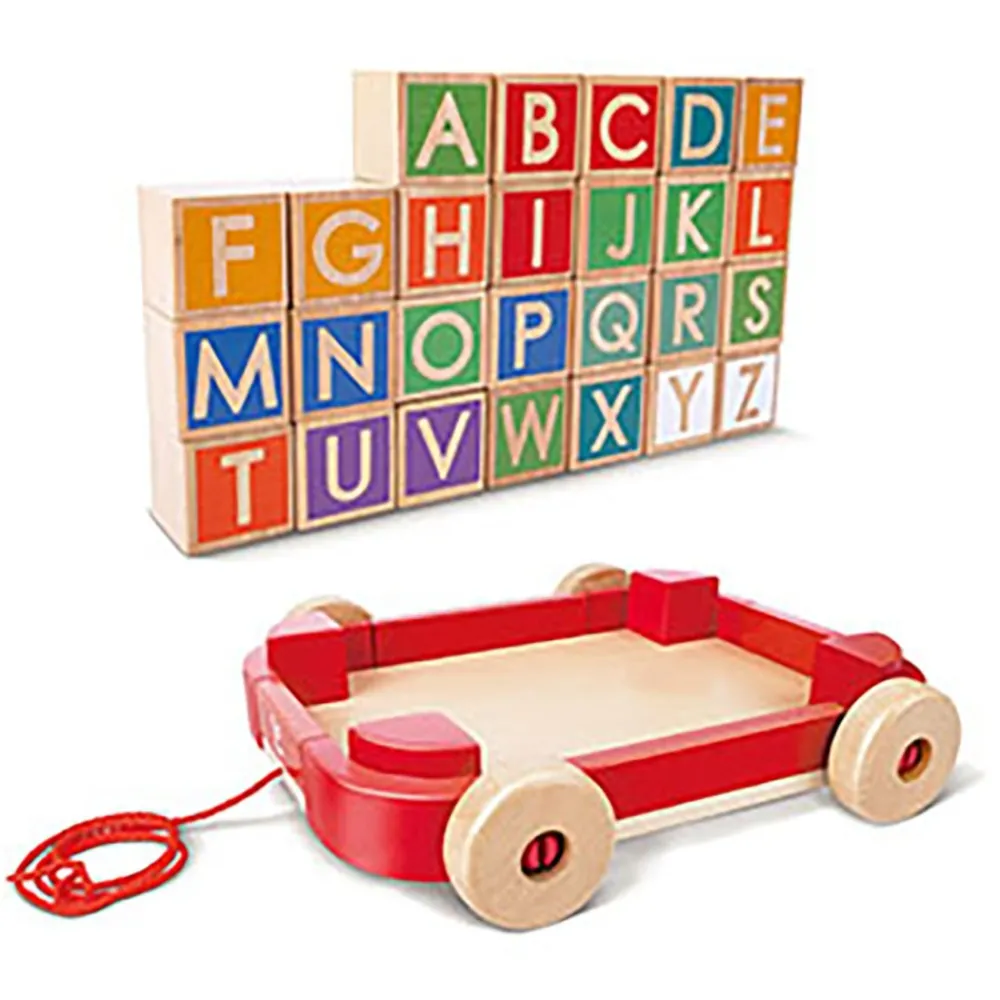 HAPE Carro de Arrastre con Bloques Apilables