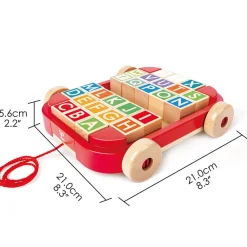 HAPE Carro de Arrastre con Bloques Apilables