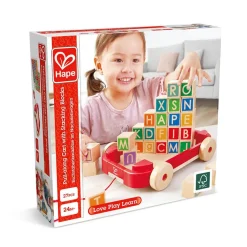 HAPE Carro de Arrastre con Bloques Apilables
