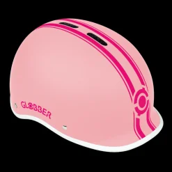 GLOBBER Casco ajustable de policarbonato con luz led Rosa pastel - Tallla XS/S (47-51cm)