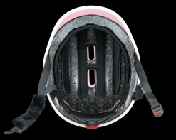 GLOBBER Casco ajustable de policarbonato con luz led Rosa pastel - Tallla XS/S (47-51cm)