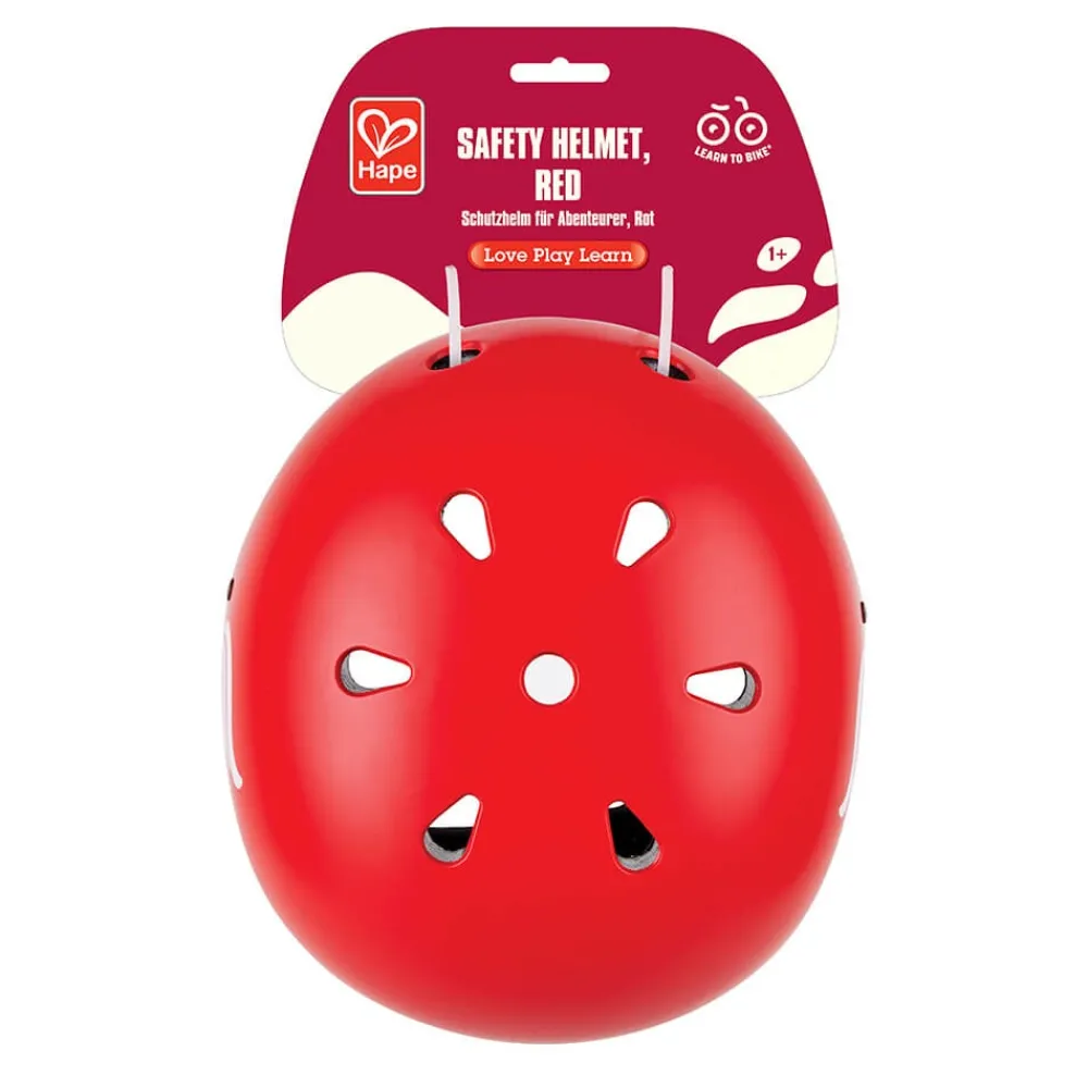HAPE Casco de seguridad ajustable para niños – Color rojo
