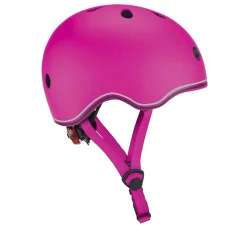 GLOBBER Casco GO UP Lights rosa