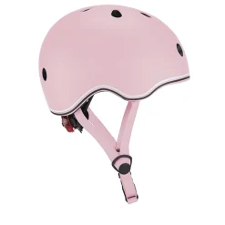 GLOBBER Casco GO UP Lights rosa pastel