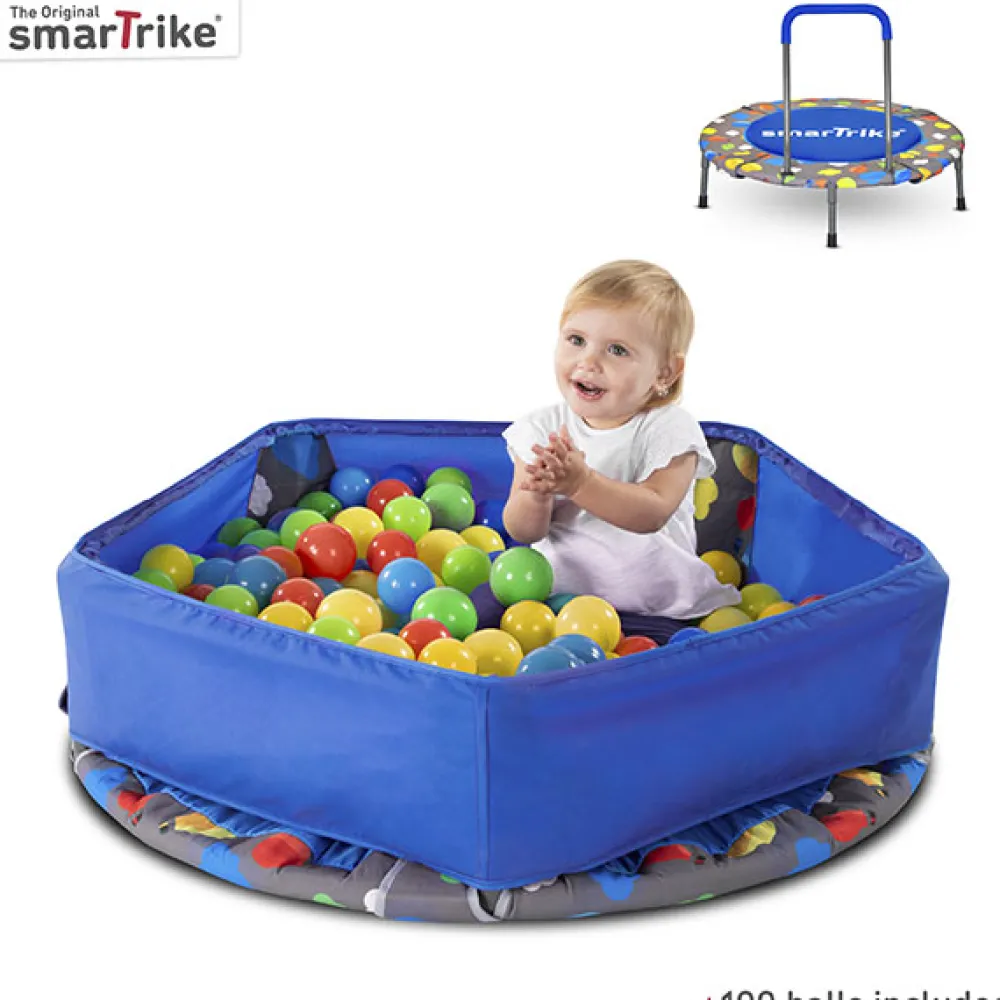 SMART TRIKE Centro de actividades 3 en 1 y trampolín