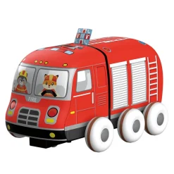 EUREKAKIDS Coche de bomberos blando con radiocontrol