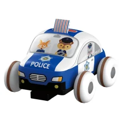 EUREKAKIDS Coche de policía blando con radiocontrol