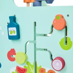 EUREKAKIDS Cocina caminador de madera 2 en 1