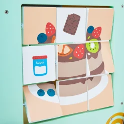 EUREKAKIDS Cocina caminador de madera 2 en 1