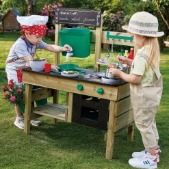 HAPE Cocina para exteriores con depósito y fregadero