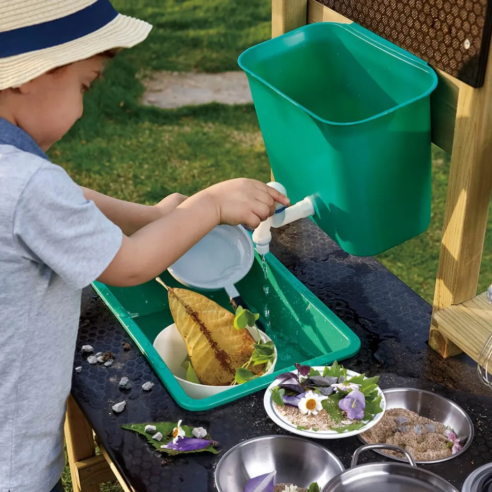 HAPE Cocina para exteriores con depósito y fregadero