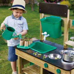 HAPE Cocina para exteriores con depósito y fregadero