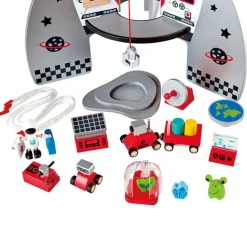HAPE Cohete espacial plateado
