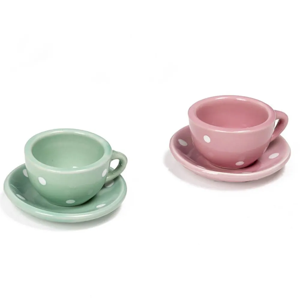 EUREKAKIDS Conjunto 13 piezas de cerámica para jugar a tomar el té